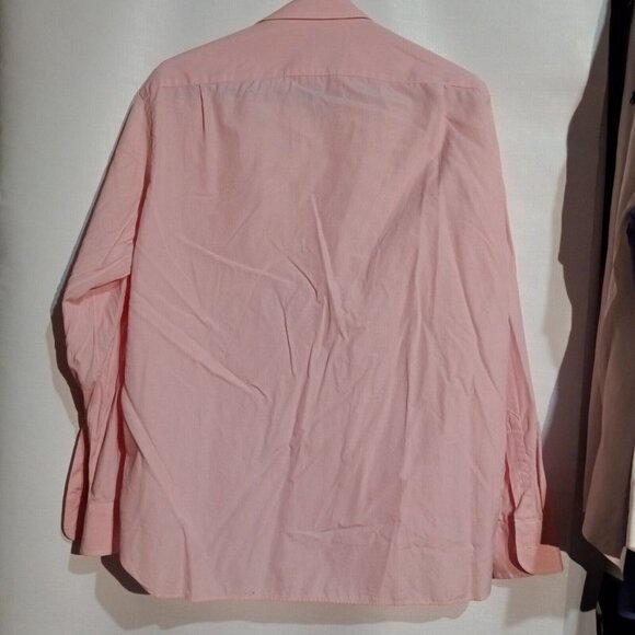 Mens J. CREW PINK STRIPE Cotton BUTTON DOWN SIZE M 15-15 1/2 - Picture 4 of 7